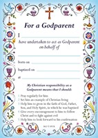 Godparent Card New Blue (pack of 40)