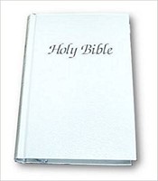 KJV Royal Ruby Presentation Bible, White (Hard Cover)