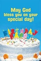 Happy Birthday Cake with Candles Postcard (Pkg of 25) (Postcard)