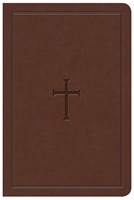 KJV Large Print Compact Reference Bible, Brown LeatherTouch (Imitation Leather)