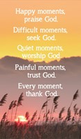 Happy Moments Prayer Card (Miscellaneous Print)