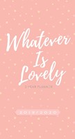 2019/2020 Two Year Pocket Planner Whatever Is Lovely (Paperback)