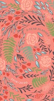 2019/2020 Two Year Pocket Planner Coral Floral (Paperback)
