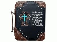 Fashion Bible Cover Cross/Hope Black (General Merchandise)
