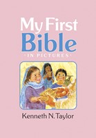 My First Bible In Pictures, Baby Pink (Hard Cover)