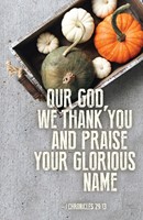 Our God Thanksgiving Bulletin (Pkg of 50) (Loose-leaf)