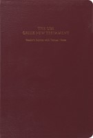 UBS Greek New Testament: Reader's Edition With Textual Note (Leather Binding)