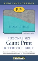 KJV Personal Size Giant Print Reference Bible, Turquoise (Mass Market)