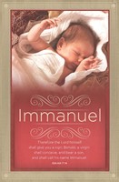 Shall Call His Name Immanuel Bulletin (Pack of 100) (Bulletin)