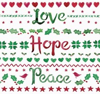 Love, Hope, Peace (Pack of 6) (Cards)