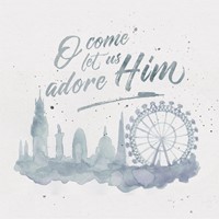 O Come Let Us Adore Him (Pack of 6) (Cards)