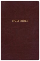 CSB Large Print Personal Size Reference Bible, Burgundy (Imitation Leather)