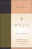 NRSV Standard Bible, Tan/Black (Hard Cover)