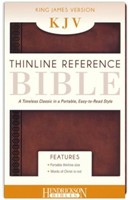 KJV Thinline Reference Bible, Brown (Flexisoft)