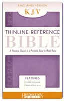 KJV Thinline Reference Bible, Lilac (Flexisoft)