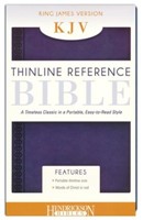 KJV Thinline Reference Bible, Midnight Blue (Flexisoft)