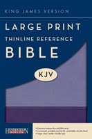 KJV Large Print Thinline Reference Bible, Violet/Lilac (Flexisoft)