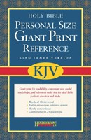 KJV Giant Print Personal Size Reference Bible, Burgundy (Imitation Leather)