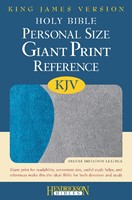 KJV Giant Print Personal Size Reference Bible, Blue/Gray (Flexisoft)