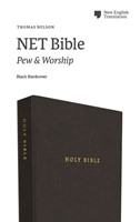 NET Bible, Pew and Worship Edition, Black, Comfort Print (Hard Cover)