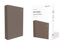 NET Large Print Thinline Bible, Gray (Cloth-Bound)
