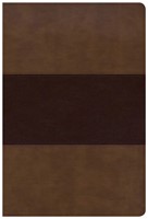KJV Giant Print Reference Bible, Saddle Brown LeatherTouch, (Imitation Leather)