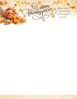 Happy Thanksgiving Letterhead (pack of 100) (Bulletin)