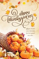 Happy Thanksgiving Bulletin (pack of 100) (Bulletin)