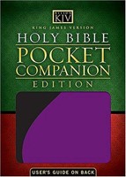 KJV Holy Bible Pocket Companion Purple (Imitation Leather)