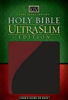 KJV Holy Bible Ultraslim Black/Brown (Imitation Leather)