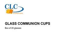 CLC Glass Communion Cups - Pack of 20 (General Merchandise)