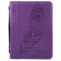 Bible Cover Great Love Imitation Leather, Large (Bible Case)