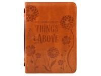 Bible Cover Things Above Imitation Leather, Large (Bible Case)
