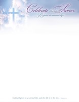 Celebrate the Risen Savior Easter Letterhead (pack of 100) (Bulletin)