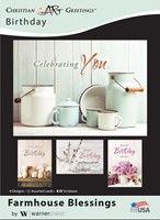 Boxed Cards - Farmhouse Blessings Birthday (pack of 12) (Cards)