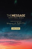 The Message Devotional Bible Large Print (Cloth-Bound)