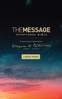 The Message Devotional Bible Large Print (Paperback)