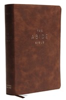 NKJV Abide Bible, Brown, Red Letter Edition, Comfort Print (Imitation Leather)