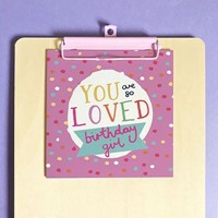 Birthday Girl Greeting Card & Envelope (Cards)