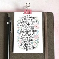 For I Know The Plans I Have For You (leaves) Mini Card