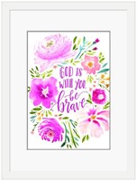 God is With You Framed Print (10x8) (General Merchandise)
