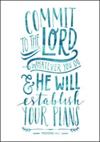 Commit to the Lord, Whatever You Do A4 Print (General Merchandise)