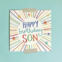 Happy Birthday Son Greeting Card & Envelope (Cards)
