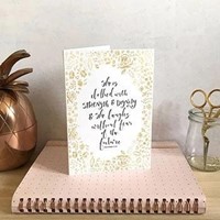 She Is Clothed With Strength & Dignity A6 Greeting Card (Cards)