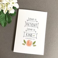 Love Is Patient A6 Greeting Card (Cards)