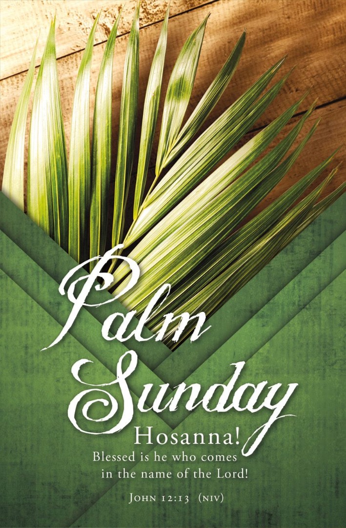 Palm Sunday Bulletin (pack of 100) (730817362014) Vineyard Worship Shop
