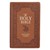 KJV Giant Print Bible, Tan Floral, Indexed