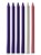 Advent Candle Set 15" x 1 1/8"- 4 Purple, 1 Pink, 1 White