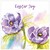 Purple Flowers Easter Cards (pack of 5)