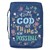 All Things Possible Navy Floral Value Bible Case, Medium
